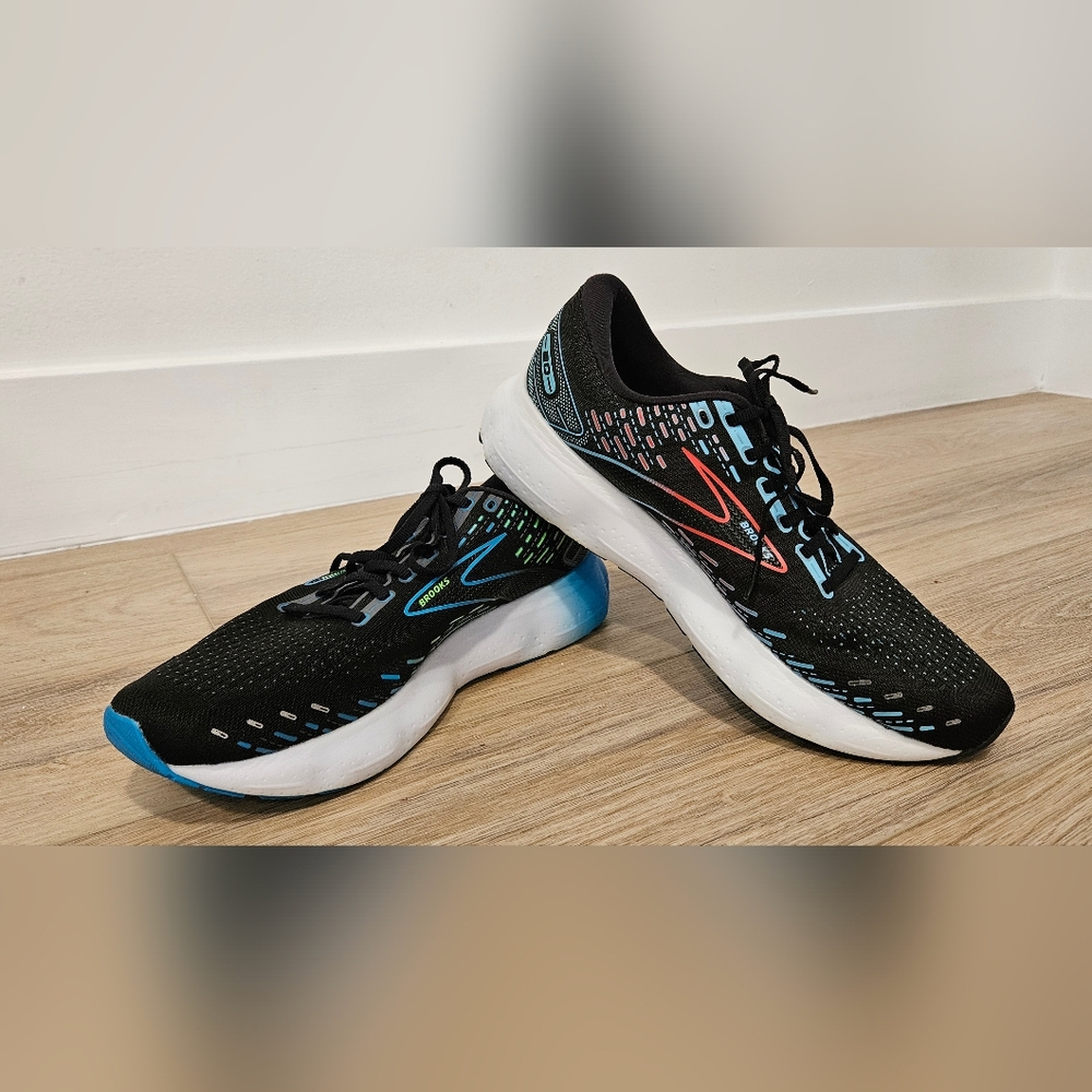 Brooks Glycerin 20 Running Shoes Black/ Hawaiian Ocean/ Green, Men's 12D